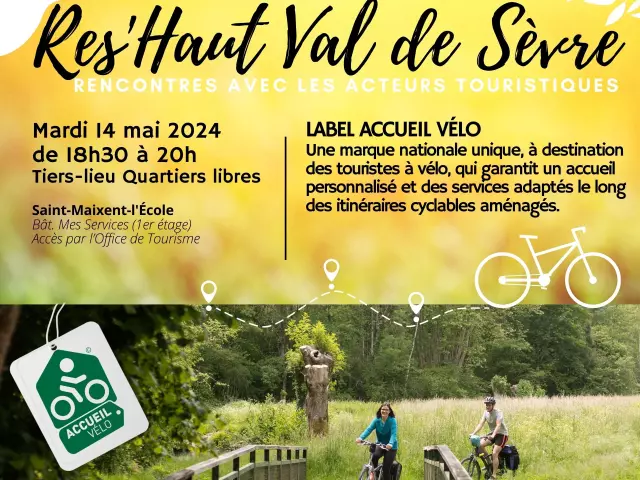 Res'Haut Val de Sèvre information Accueil vélo